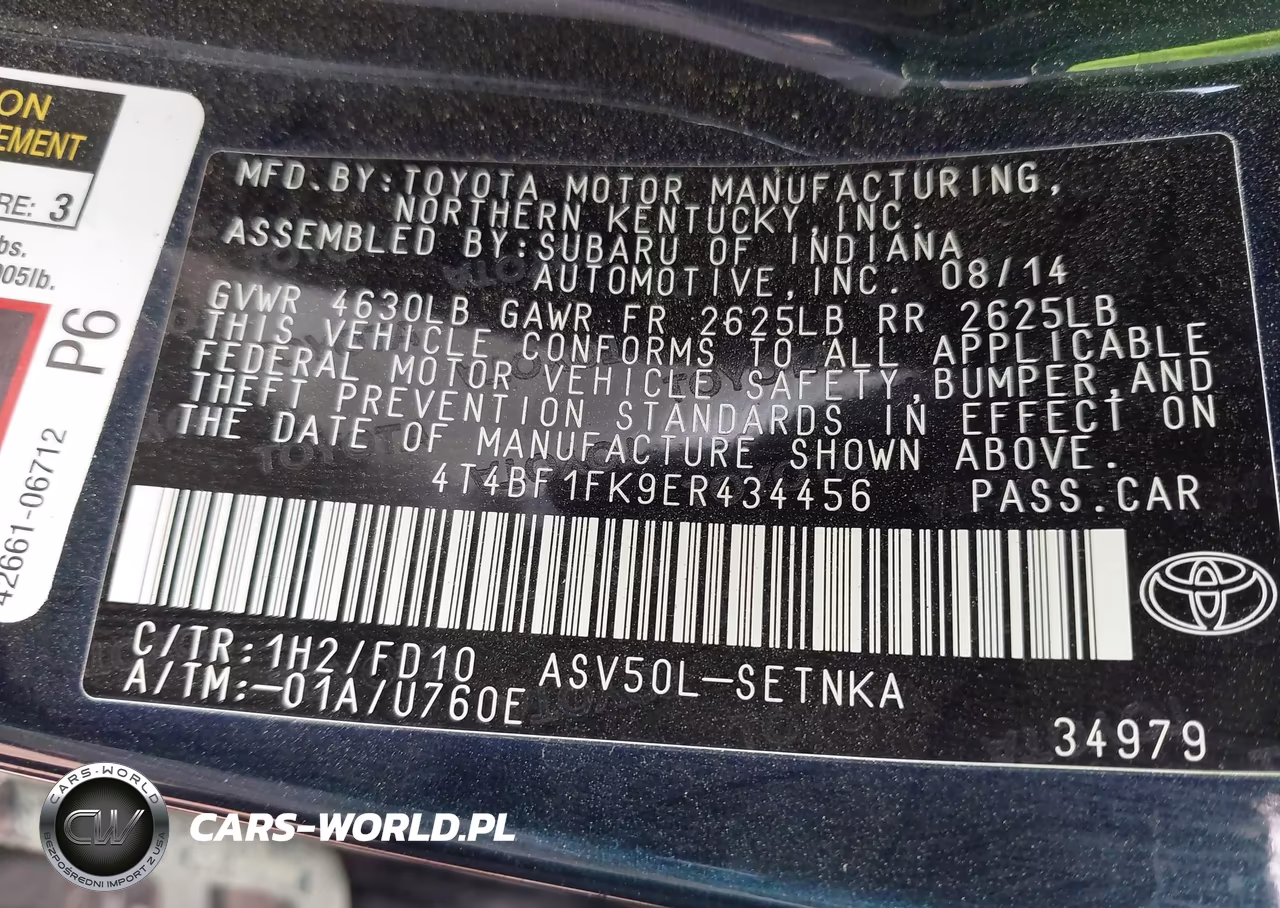 2014 Toyota Camry L-Le-Se-Se Sport-Xle VIN:4T4BF1FK9ER434456 - 9
