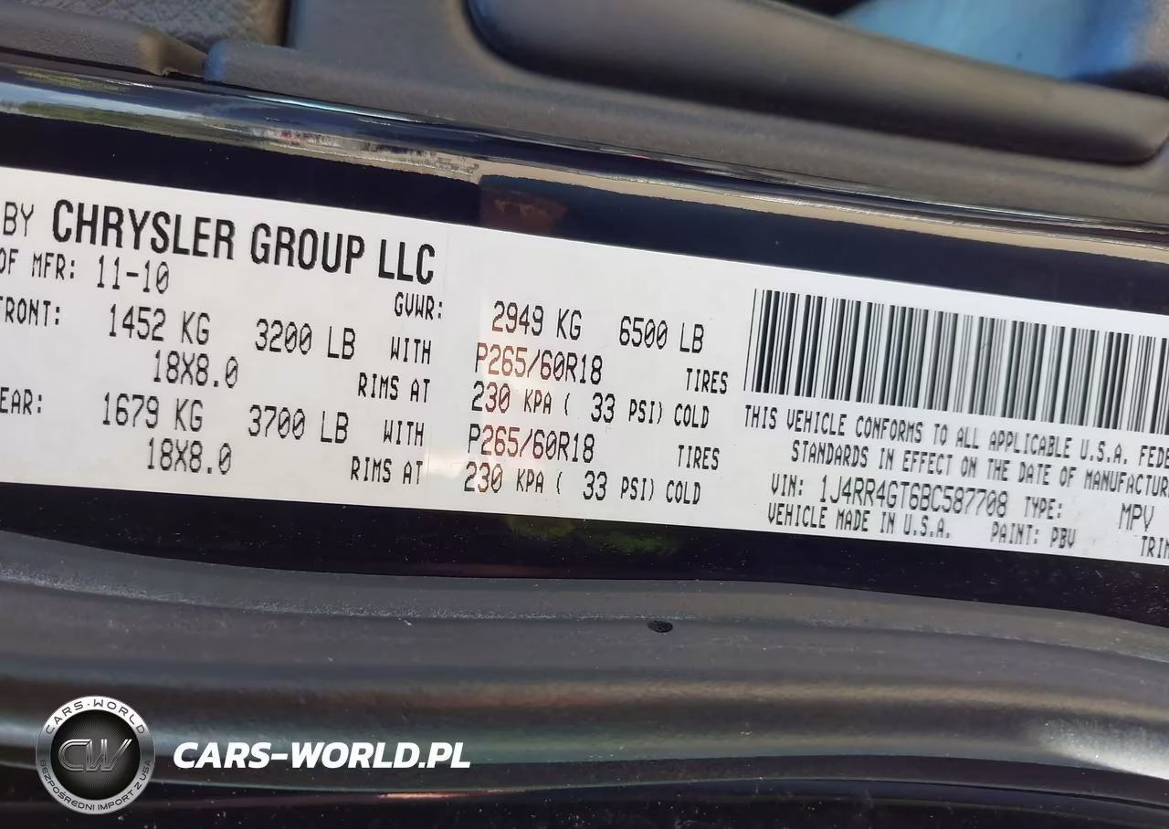 2011 Jeep Grand Cherokee Laredo VIN:1J4RR4GT6BC587708 - 9