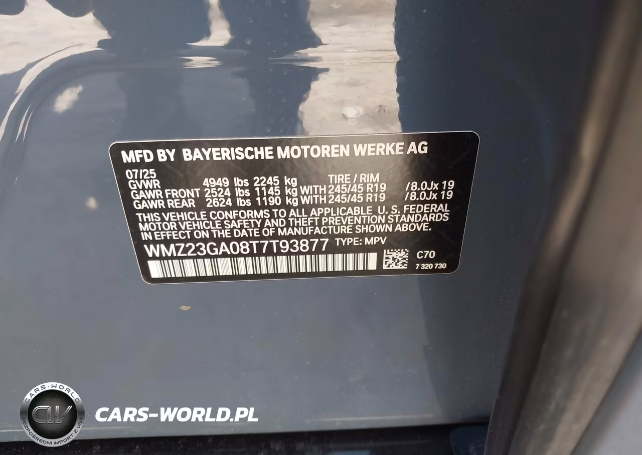 2026 Mini Countryman Cooper S VIN:WMZ23GA08T7T93877 - 9
