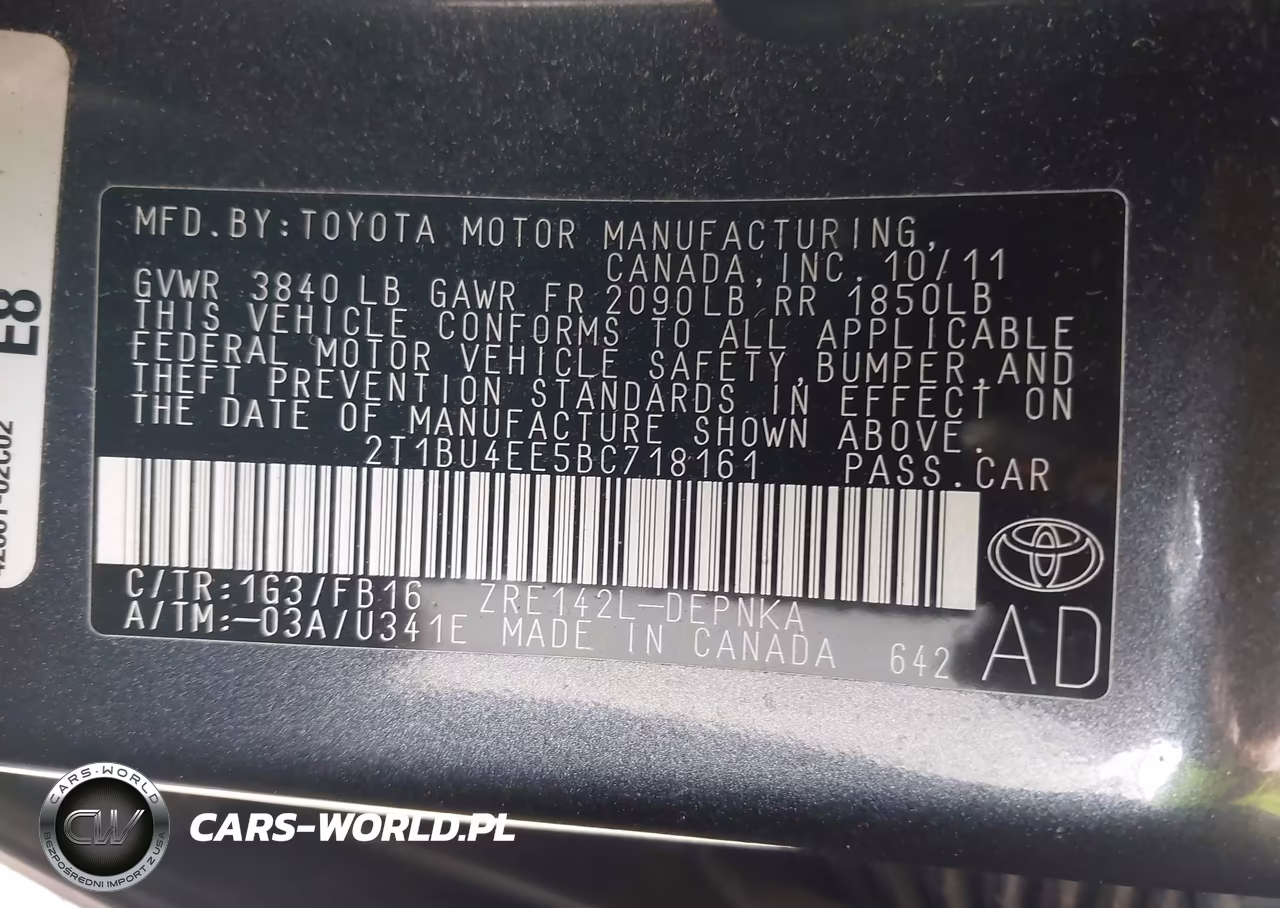 2011 Toyota Corolla Le VIN:2T1BU4EE5BC718161 - 9