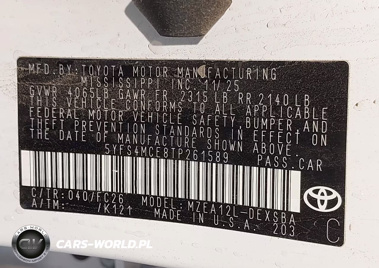 2026 Toyota Corolla Se VIN:5YFS4MCE8TP261589 - 9