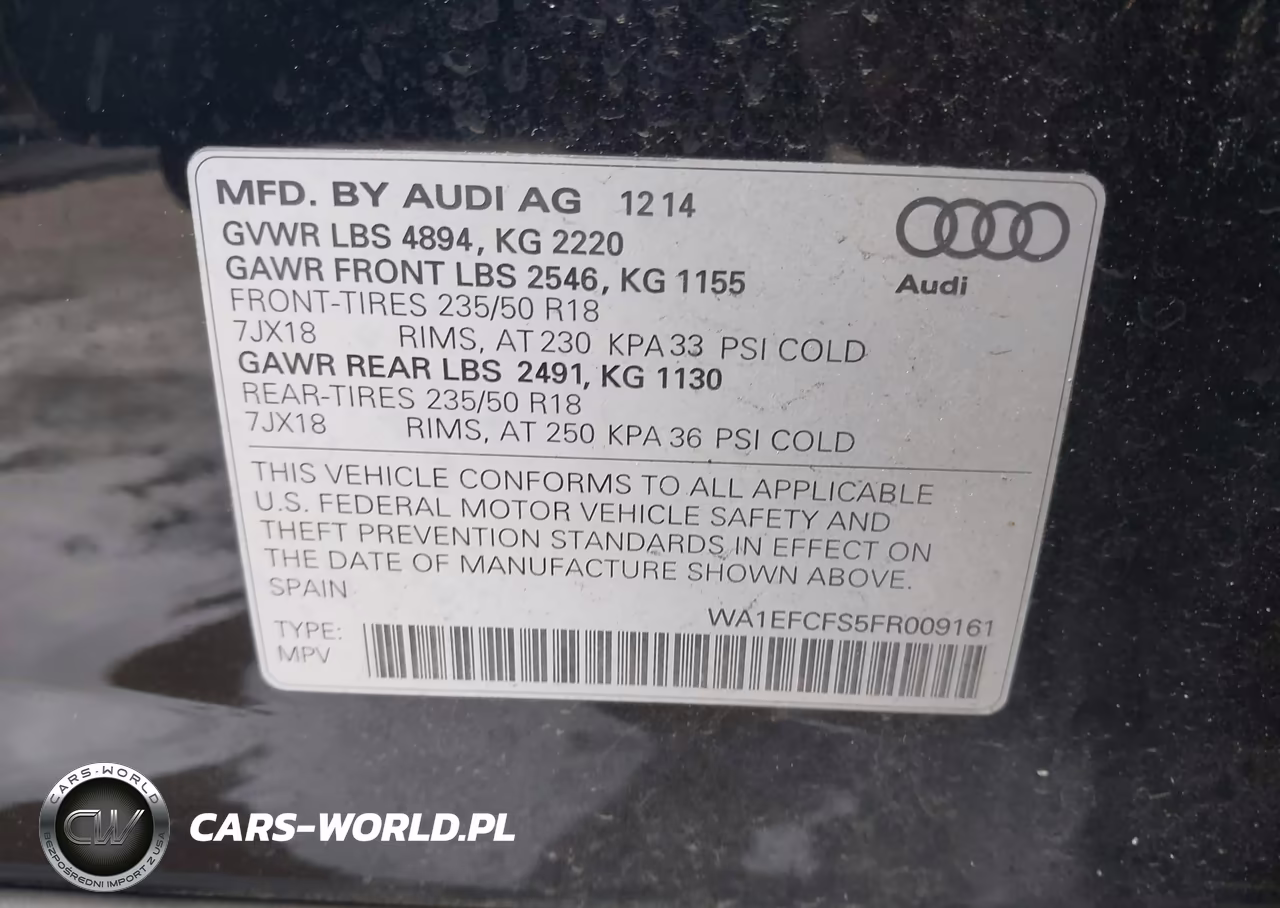 2015 Audi Q3 2.0T Premium Plus VIN:WA1EFCFS5FR009161 - 9