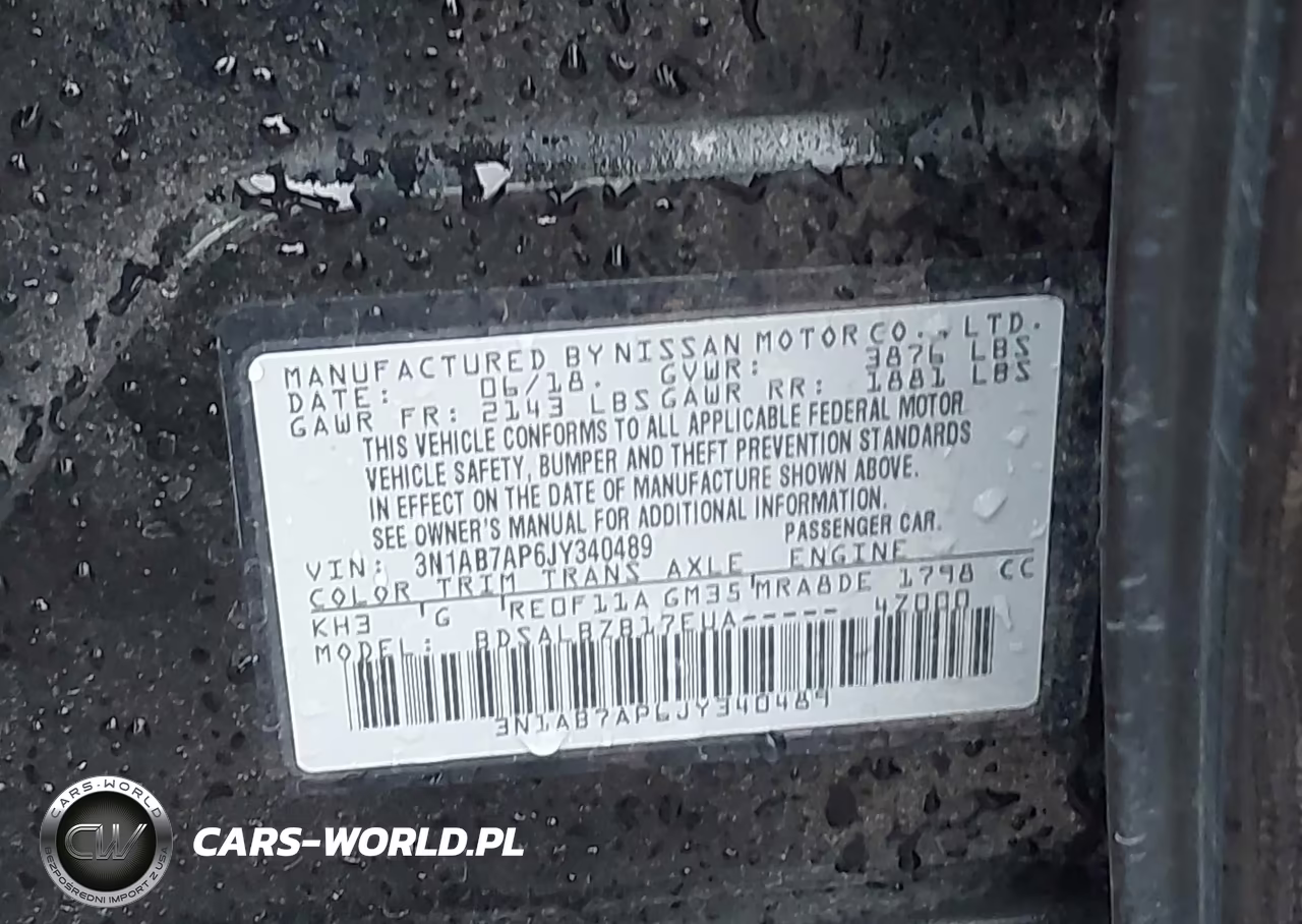 2018 Nissan Sentra S VIN:3N1AB7AP6JY340489 - 9