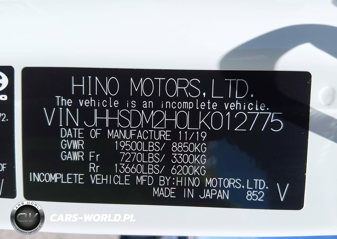 2020 Hino Xjc740-Xfc740 VIN:JHHSDM2H0LK012775 - 9