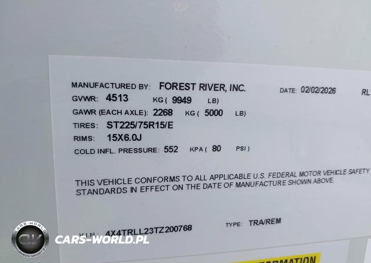 2026 Rockwood Lite Weight Rlt2908Srl VIN:4X4TRLL23TZ200768 - 9