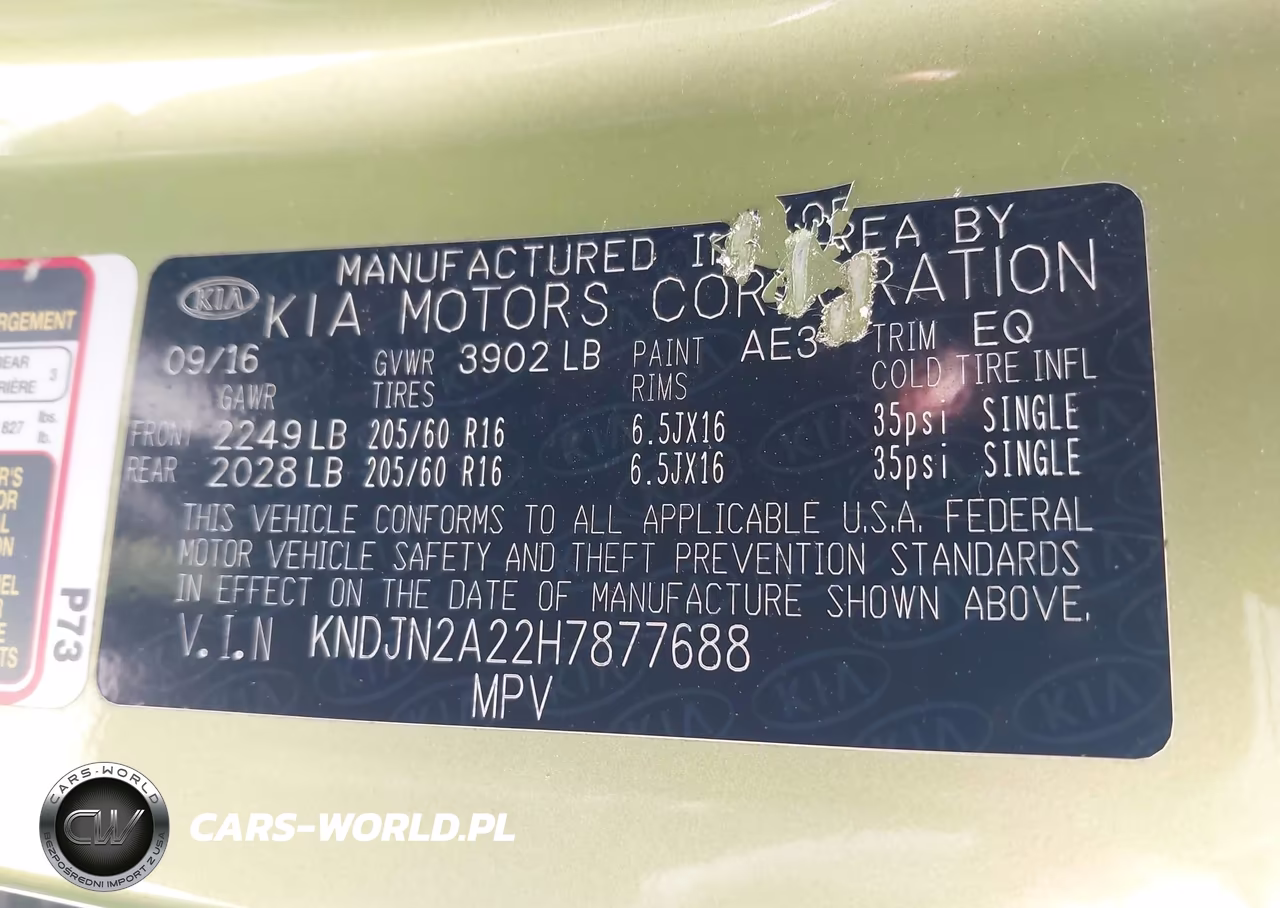 2017 Kia Soul VIN:KNDJN2A22H7877688 - 9