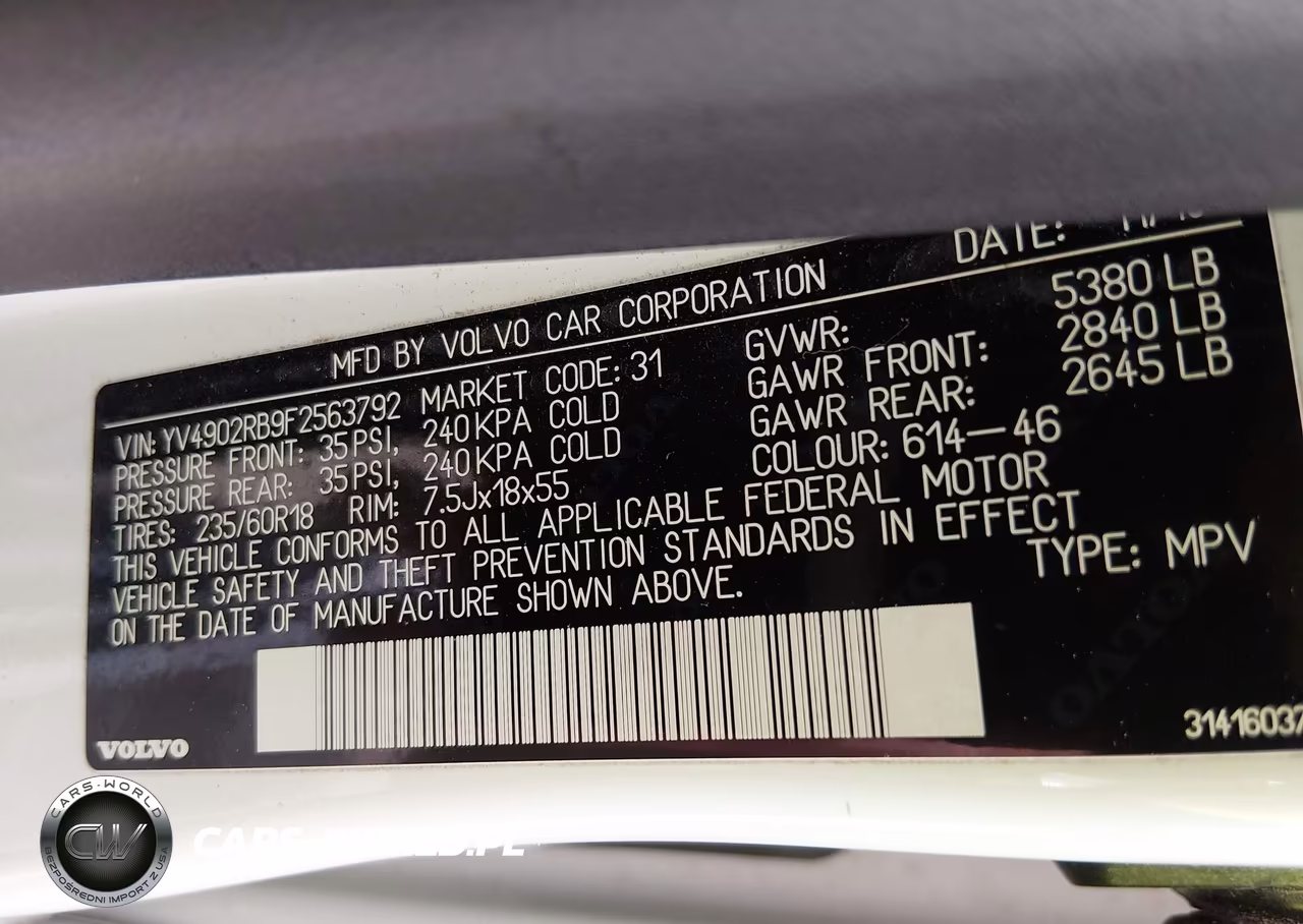 2015 Volvo Xc60 T6 VIN:YV4902RB9F2563792 - 9
