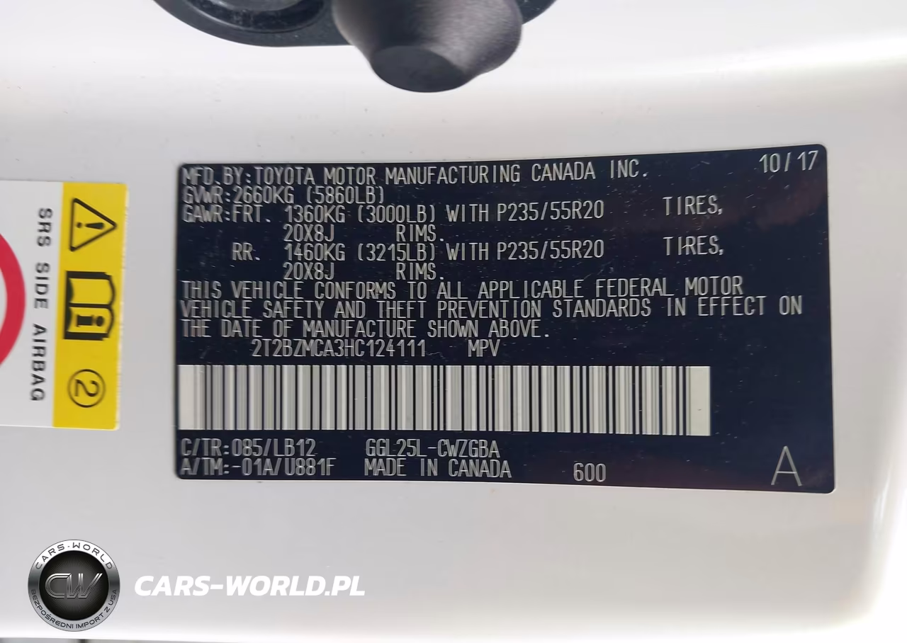 2017 Lexus Rx 350 VIN:2T2BZMCA3HC124111 - 9