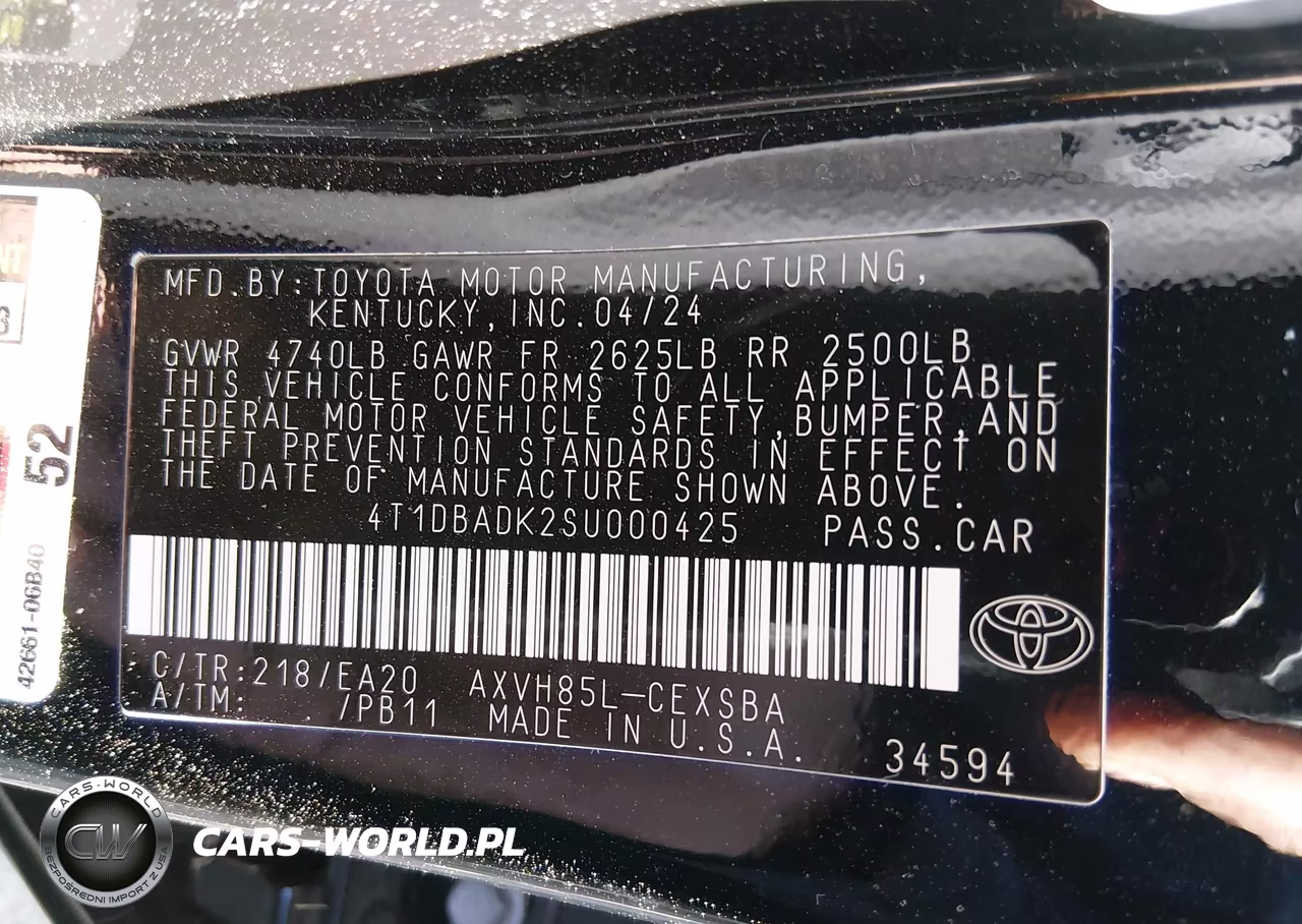 2025 Toyota Camry Le-Se-Xle-Xse VIN:4T1DBADK2SU000425 - 9