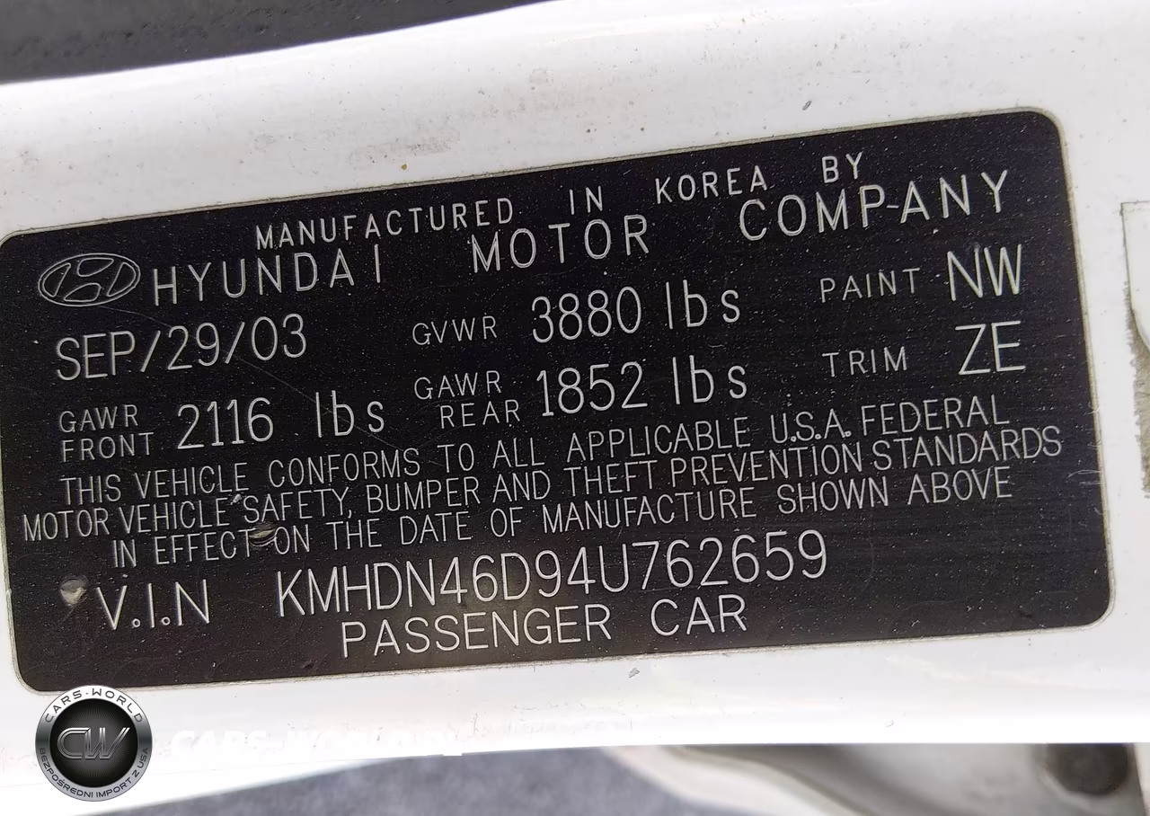 2004 Hyundai Elantra Gls-Gt VIN:KMHDN46D94U762659 - 9