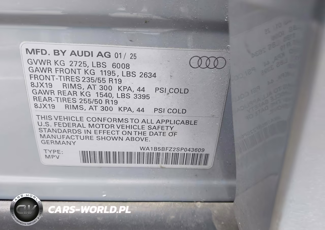 2025 Audi Q4 E-Tron Premium 45 Quattro VIN:WA1B5BFZ2SP043609 - 9