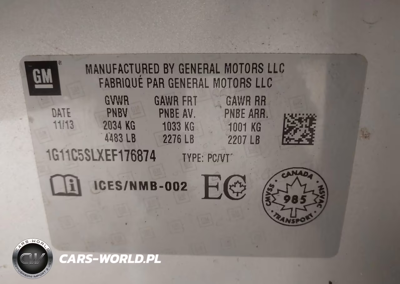 2014 Chevrolet Malibu 1Lt VIN:1G11C5SLXEF176874 - 9