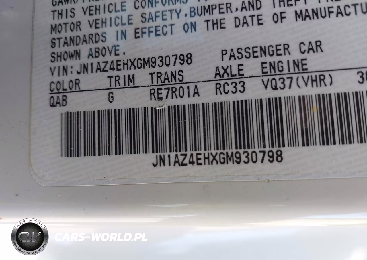 2016 Nissan 370Z Sport Tech VIN:JN1AZ4EHXGM930798 - 9