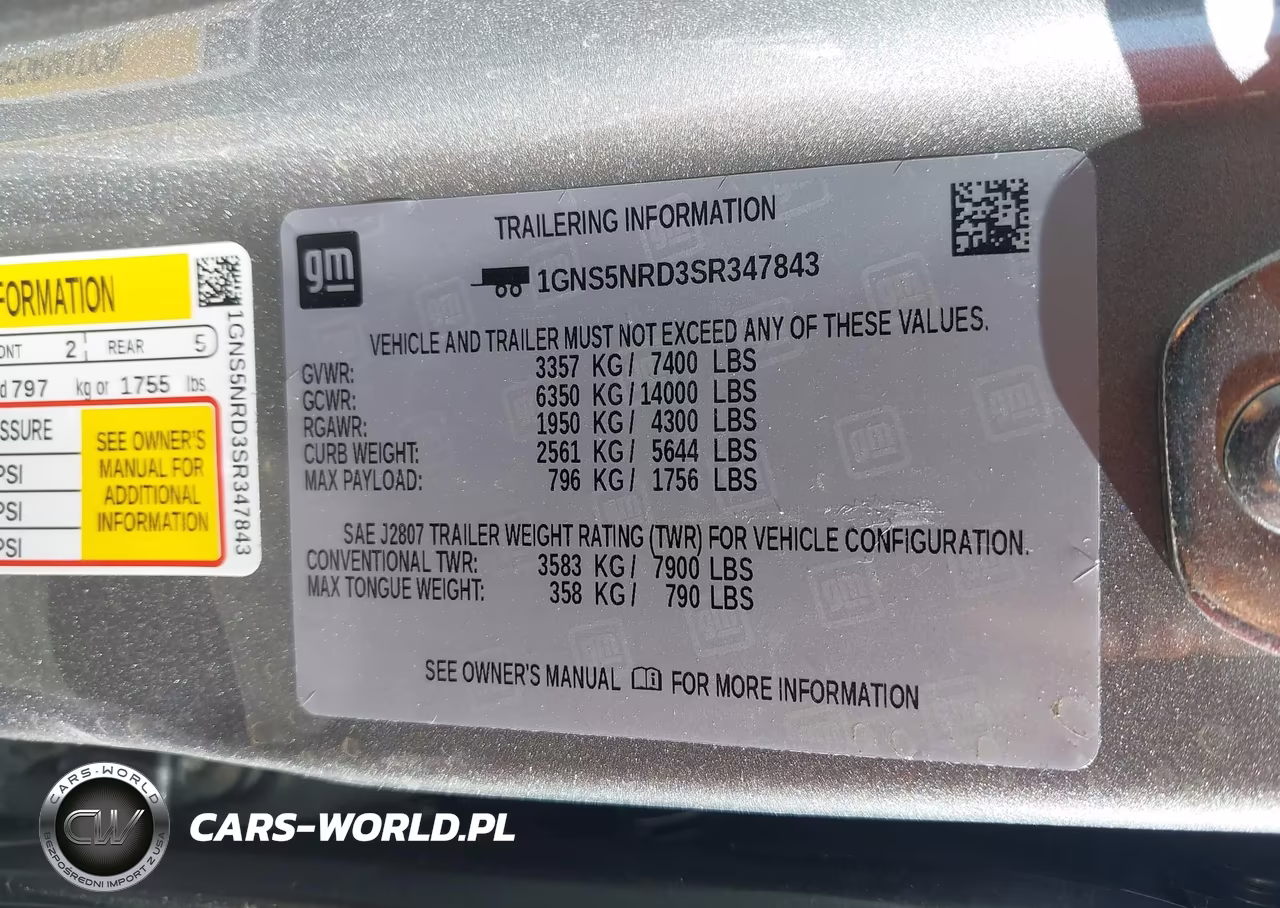 2025 Chevrolet Tahoe 2Wd Lt VIN:1GNS5NRD3SR347843 - 9
