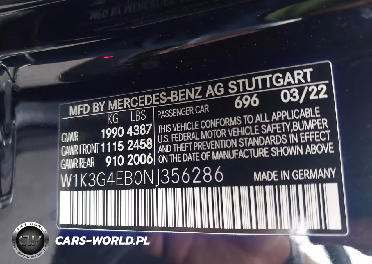 2022 Mercedes-Benz A 220 VIN:W1K3G4EB0NJ356286 - 9