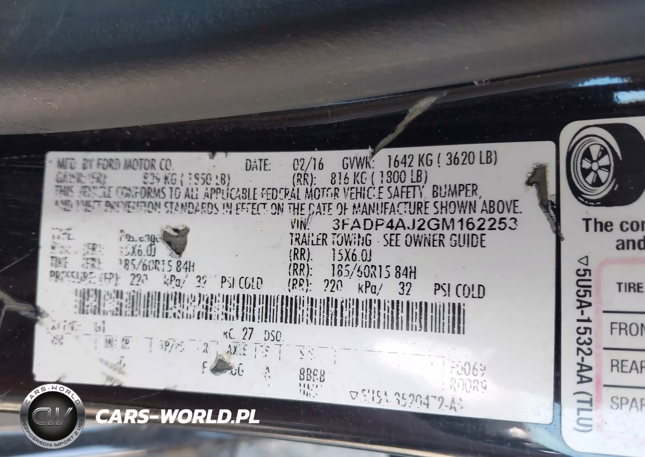 2016 Ford Fiesta S VIN:3FADP4AJ2GM162253 - 9