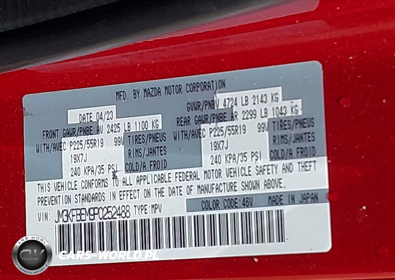 2023 Mazda Cx-5 2.5 S Premium Plus VIN:JM3KFBEM9P0252488 - 9