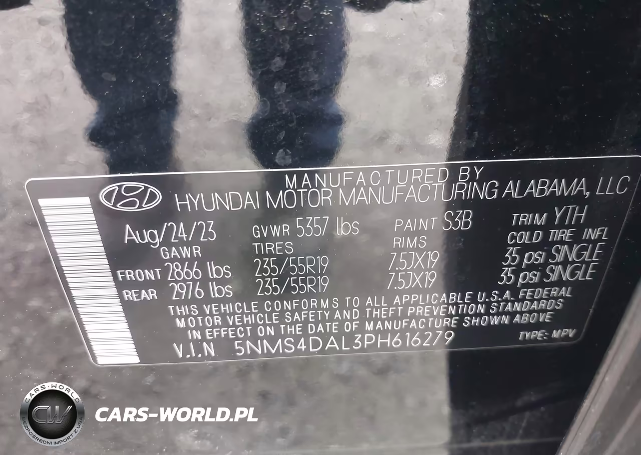 2023 Hyundai Santa Fe Limited VIN:5NMS4DAL3PH616279 - 9