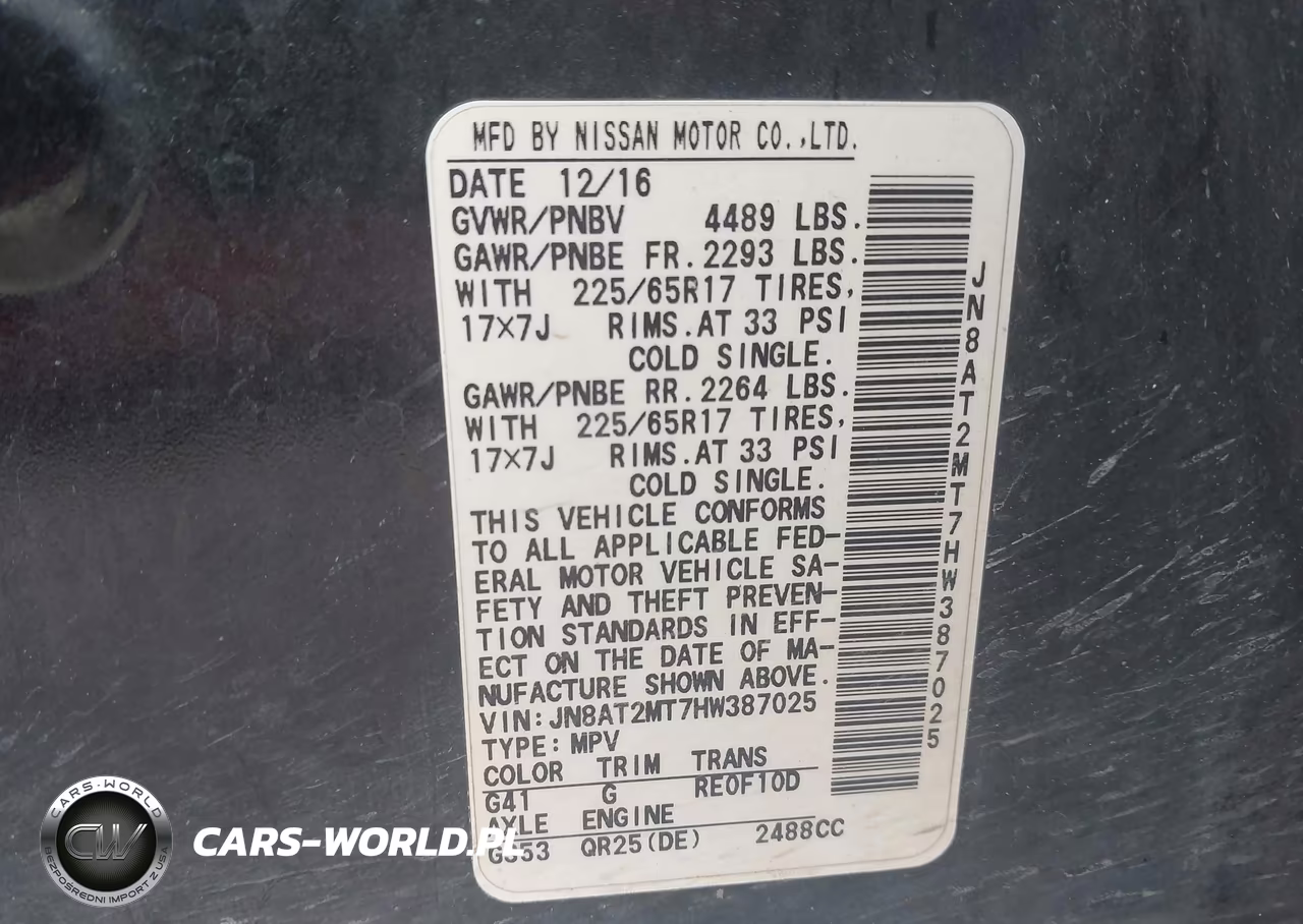 2017 Nissan Rogue S VIN:JN8AT2MT7HW387025 - 9