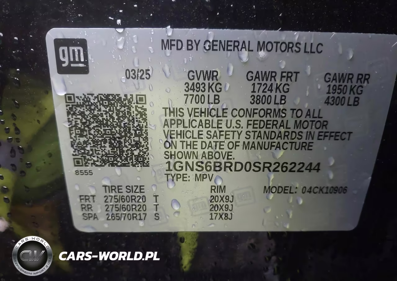 2025 Chevrolet Suburban 4Wd Ls VIN:1GNS6BRD0SR262244 - 9