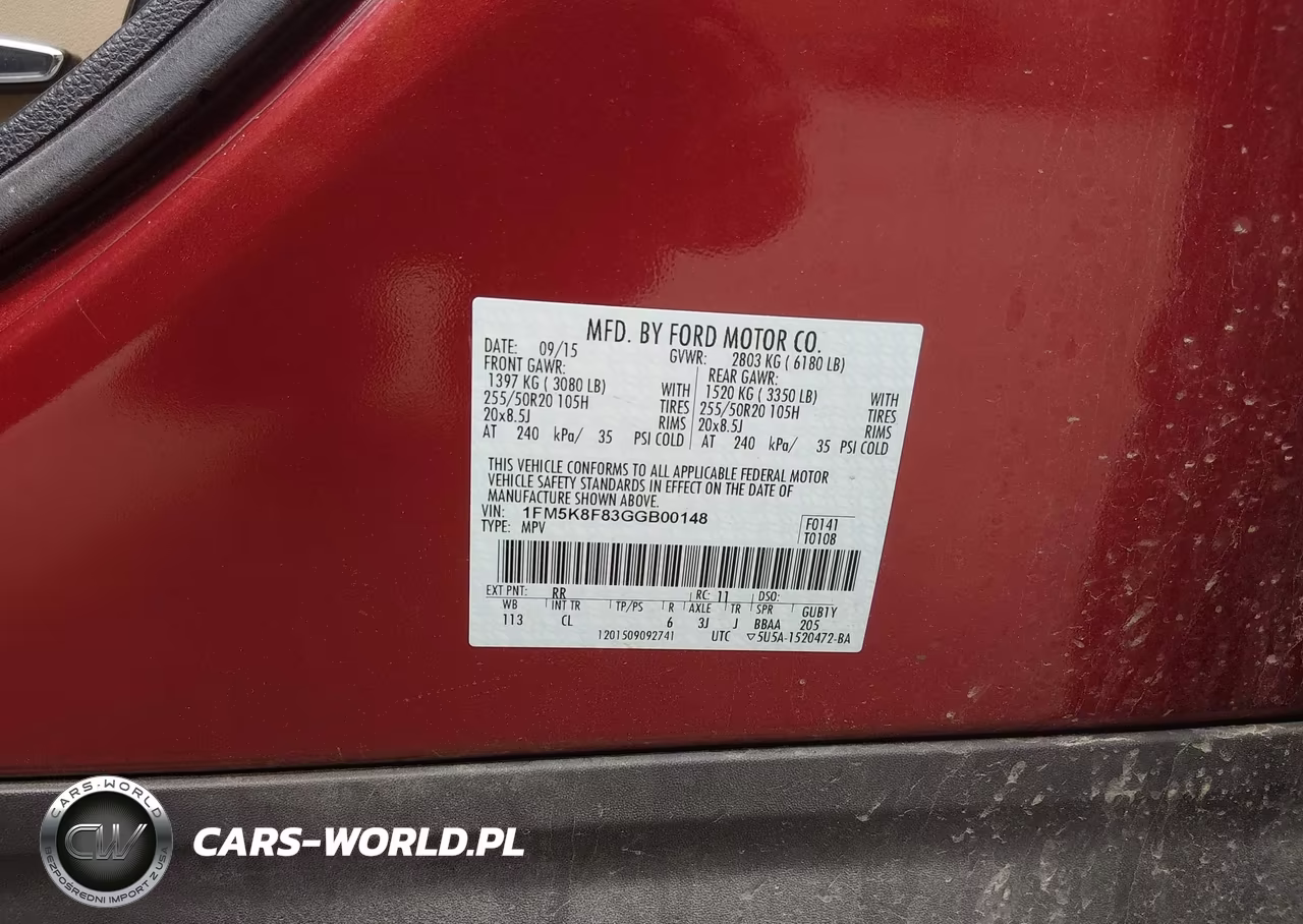 2016 Ford Explorer Limited VIN:1FM5K8F83GGB00148 - 9
