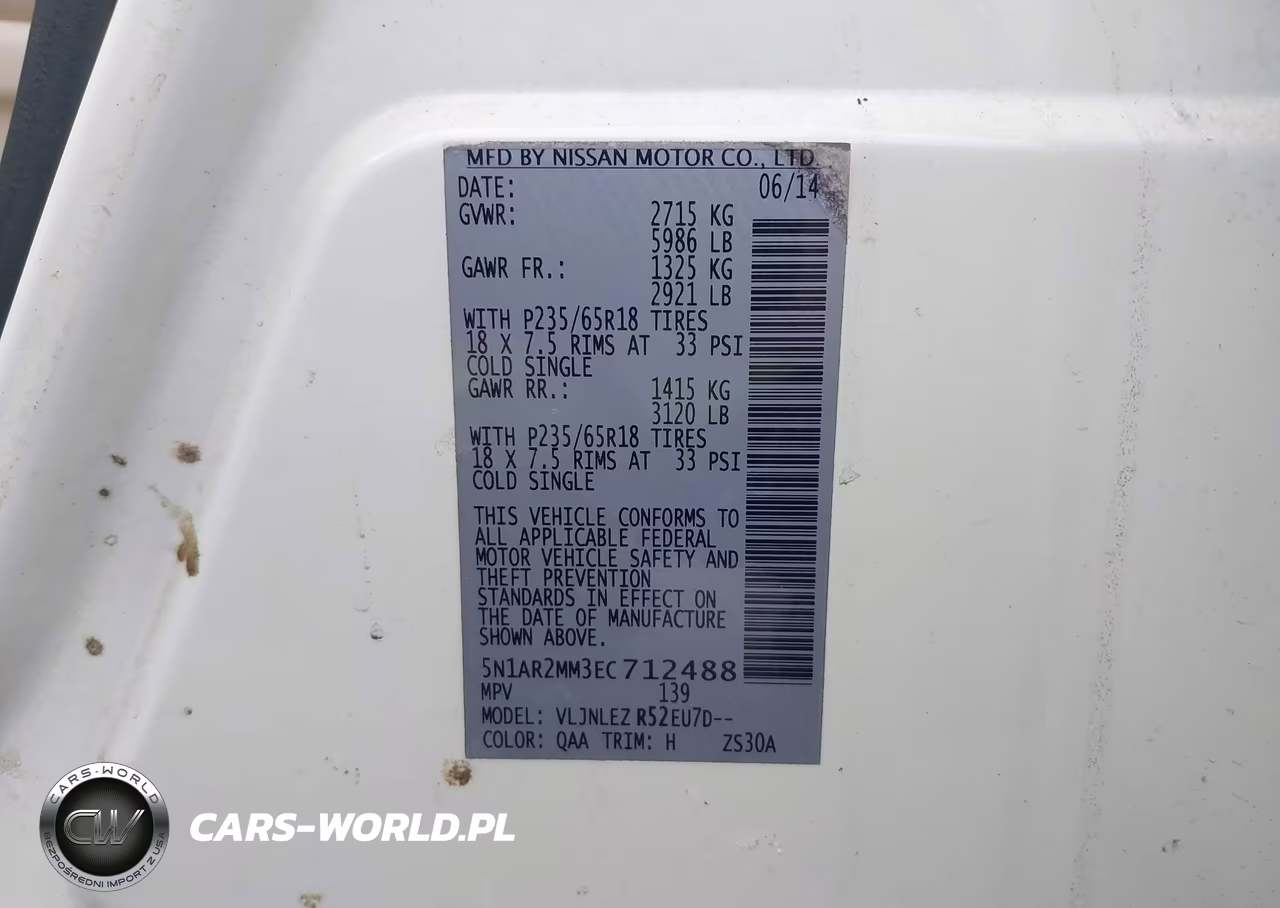 2014 Nissan Pathfinder Sv VIN:5N1AR2MM3EC712488 - 9