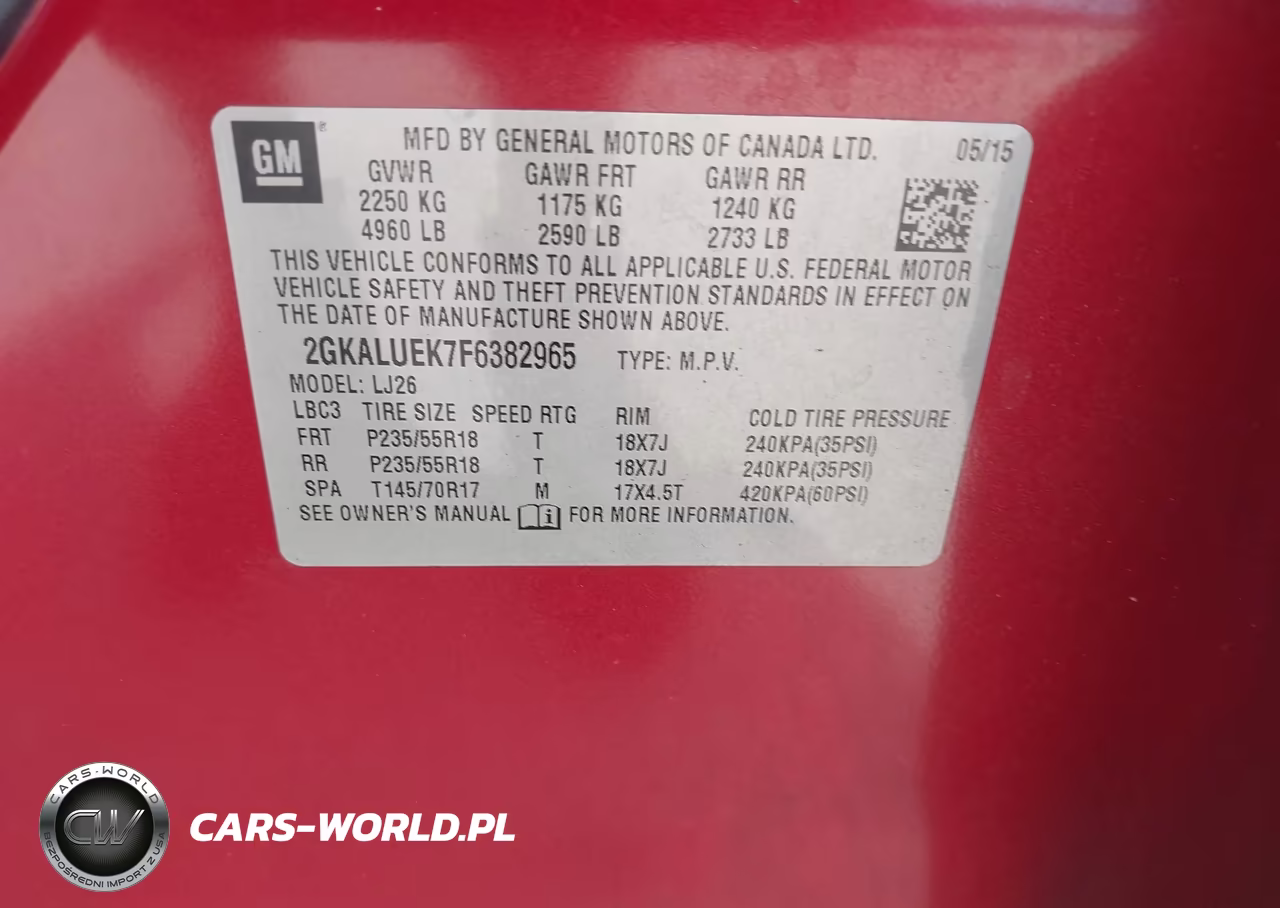 2015 GMC Terrain Denali VIN:2GKALUEK7F6382965 - 9