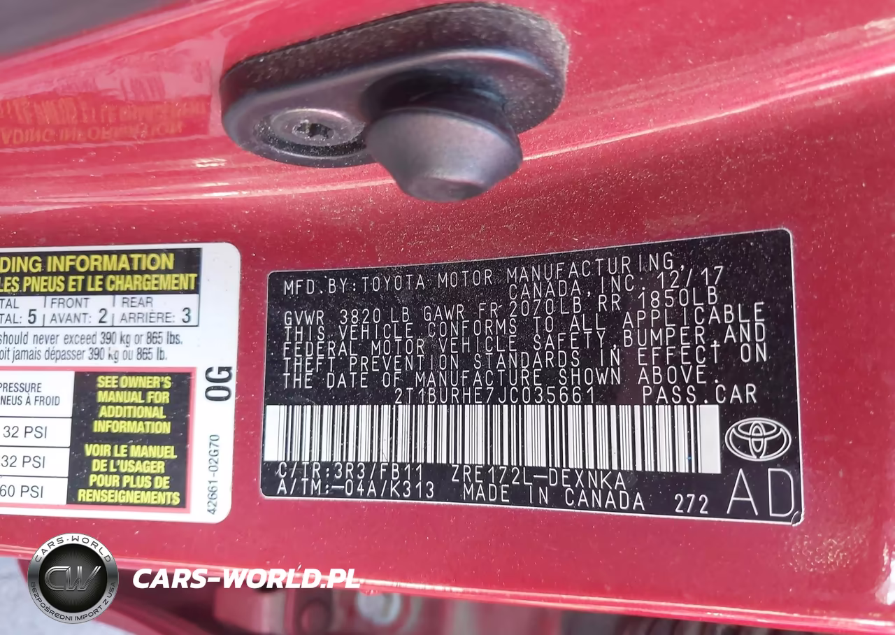 2018 Toyota Corolla Le VIN:2T1BURHE7JC035661 - 9