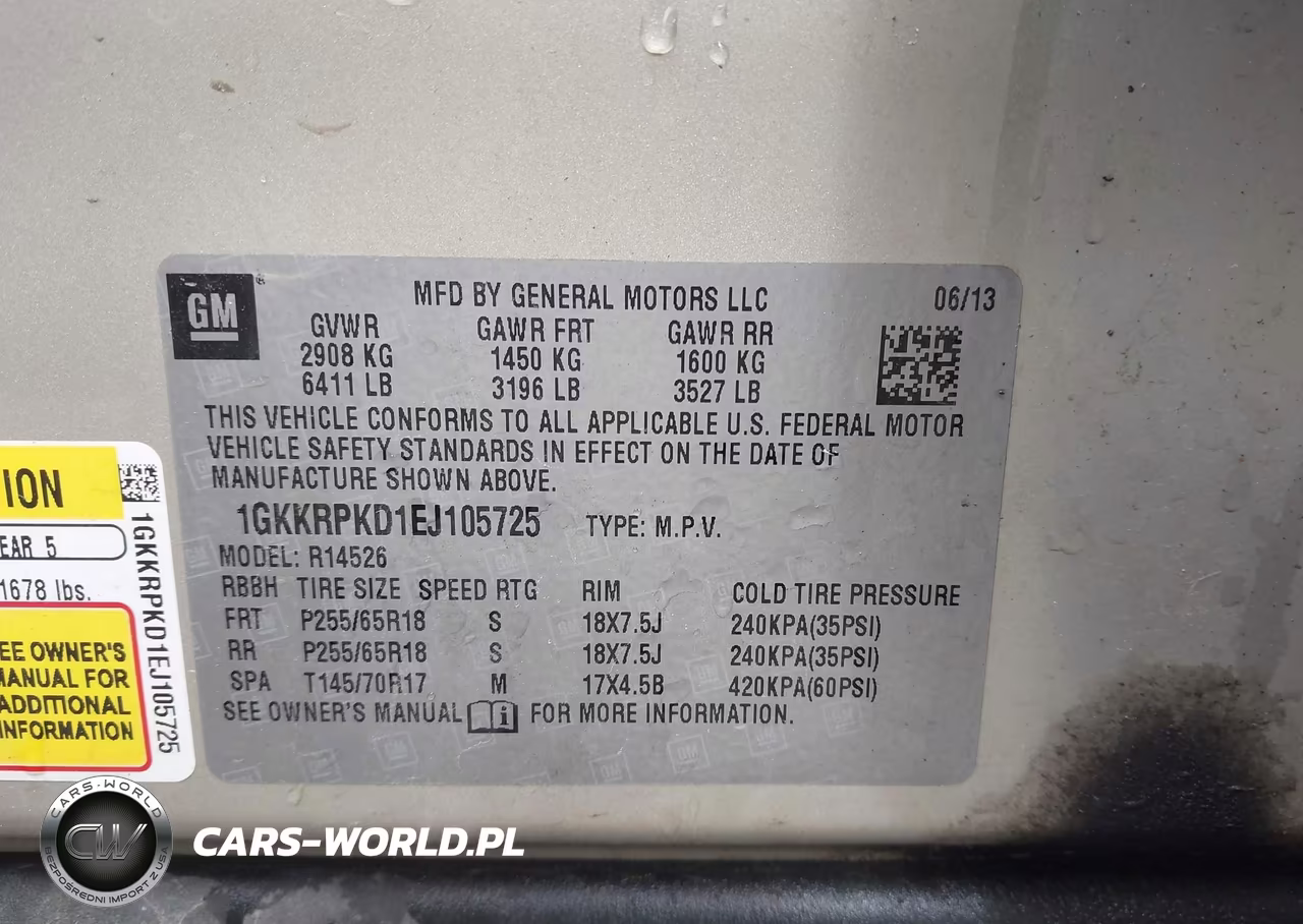 2014 GMC Acadia Sle-2 VIN:1GKKRPKD1EJ105725 - 9