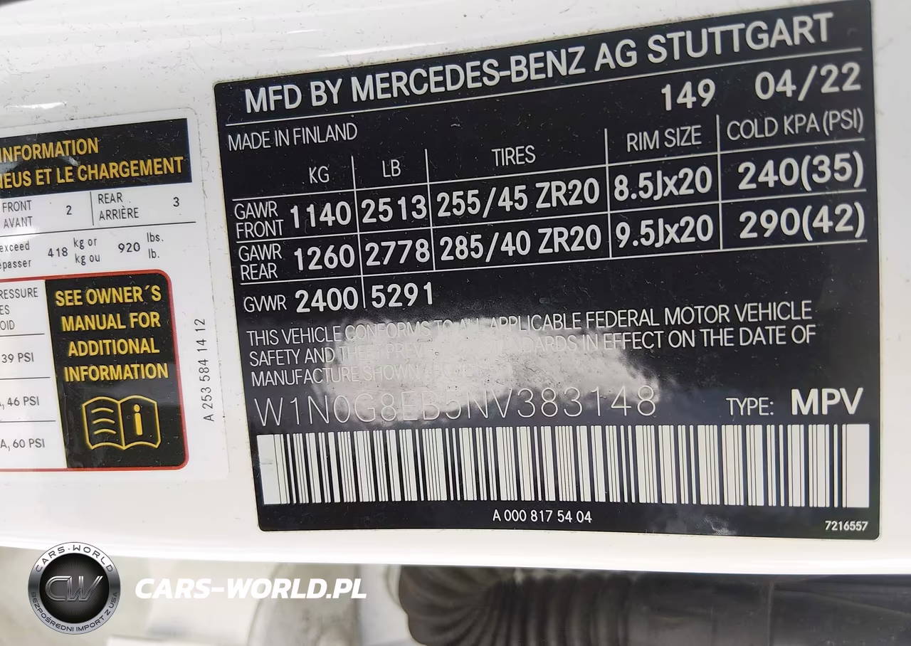 2022 Mercedes-Benz Glc 300 4Matic Suv VIN:W1N0G8EB5NV383148 - 9