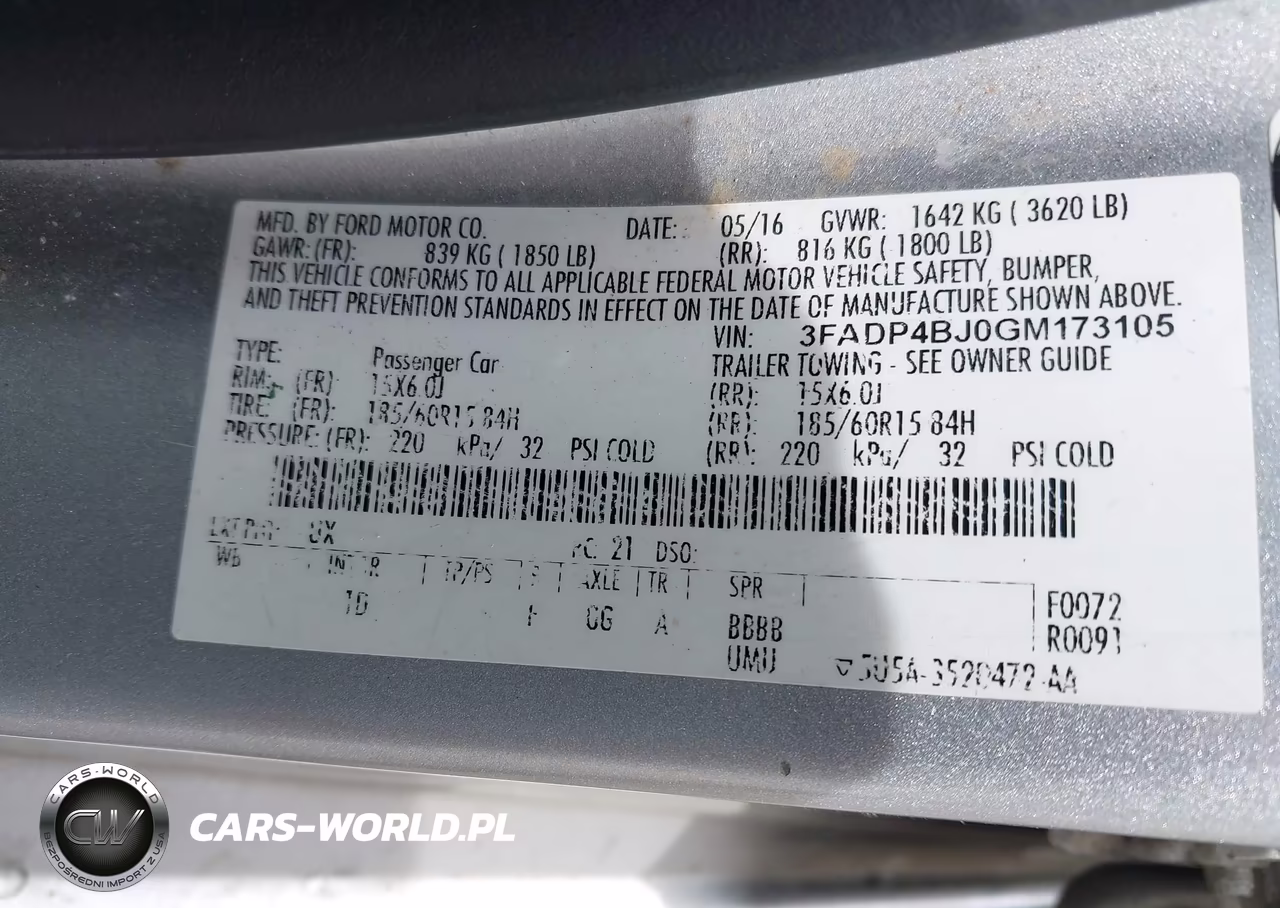 2016 Ford Fiesta Se VIN:3FADP4BJ0GM173105 - 9