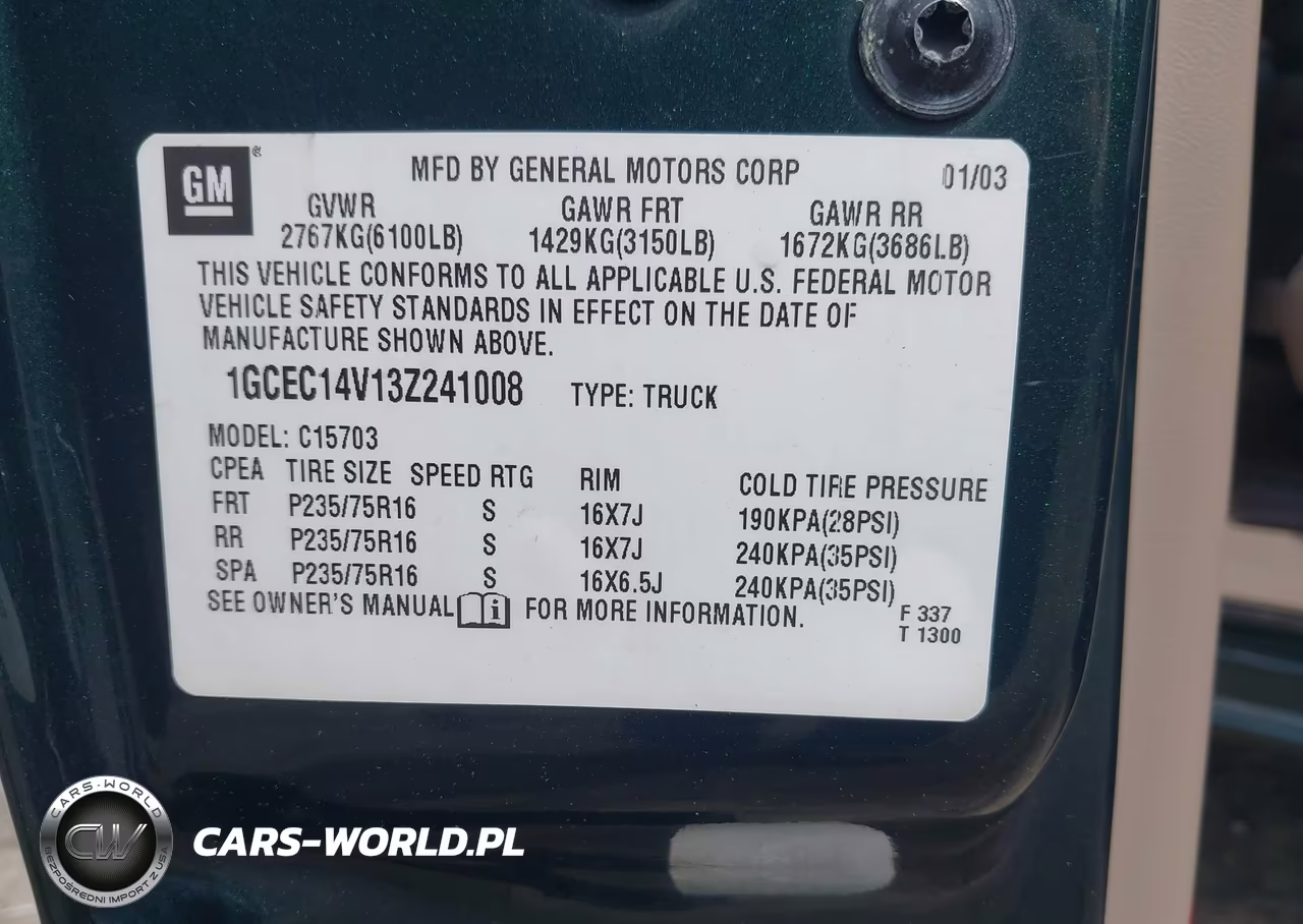2003 Chevrolet Silverado 1500 Ls VIN:1GCEC14V13Z241008 - 9