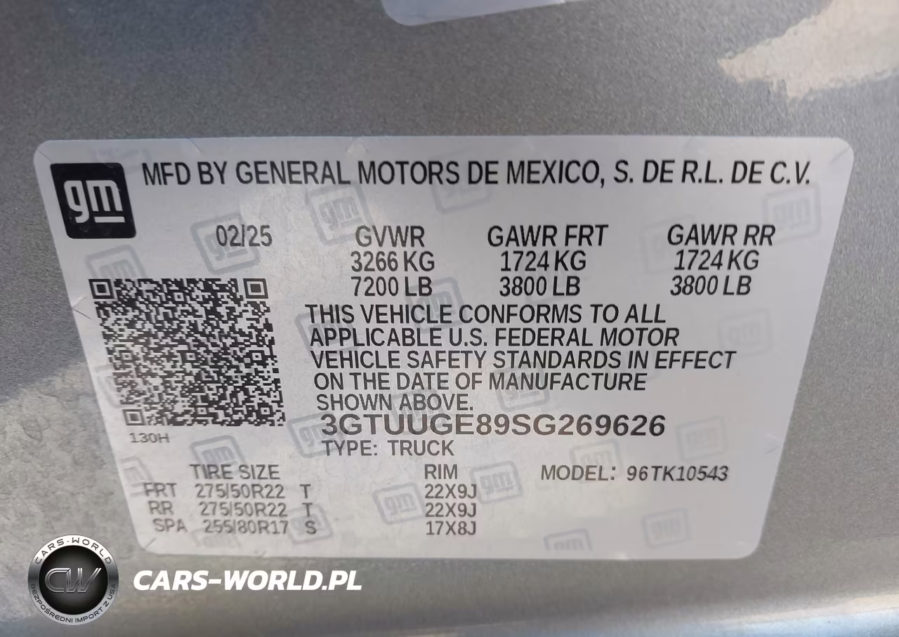 2025 GMC Sierra 1500 4Wd Short Box Denali VIN:3GTUUGE89SG269626 - 9