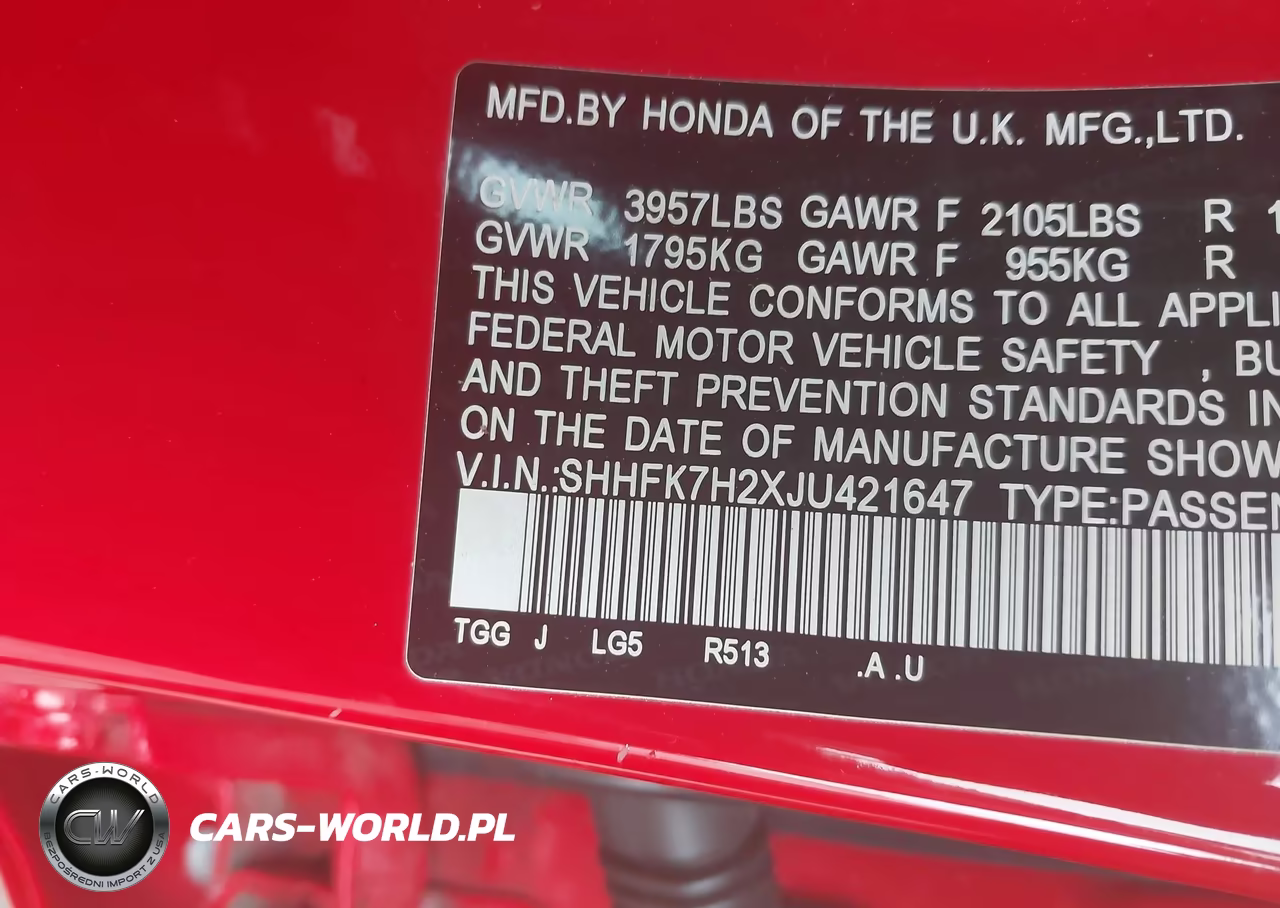 2018 Honda Civic Lx VIN:SHHFK7H2XJU421647 - 9