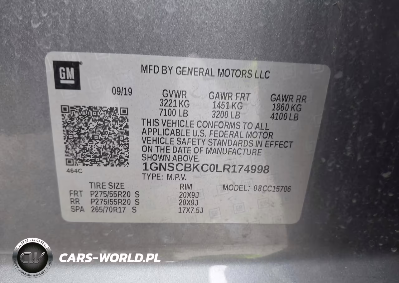 2020 Chevrolet Tahoe 2Wd Lt VIN:1GNSCBKC0LR174998 - 9