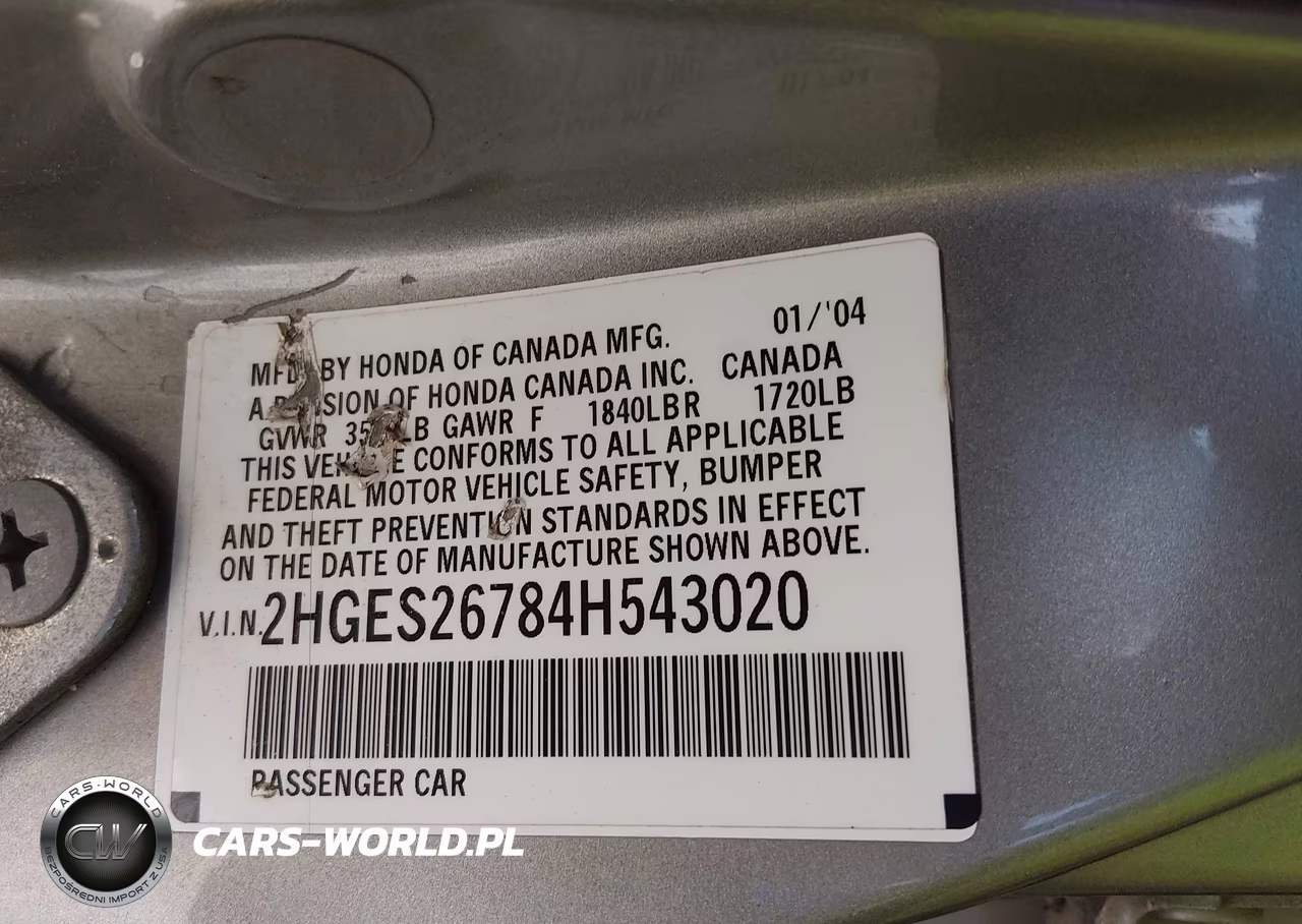 2004 Honda Civic Ex VIN:2HGES26784H543020 - 9