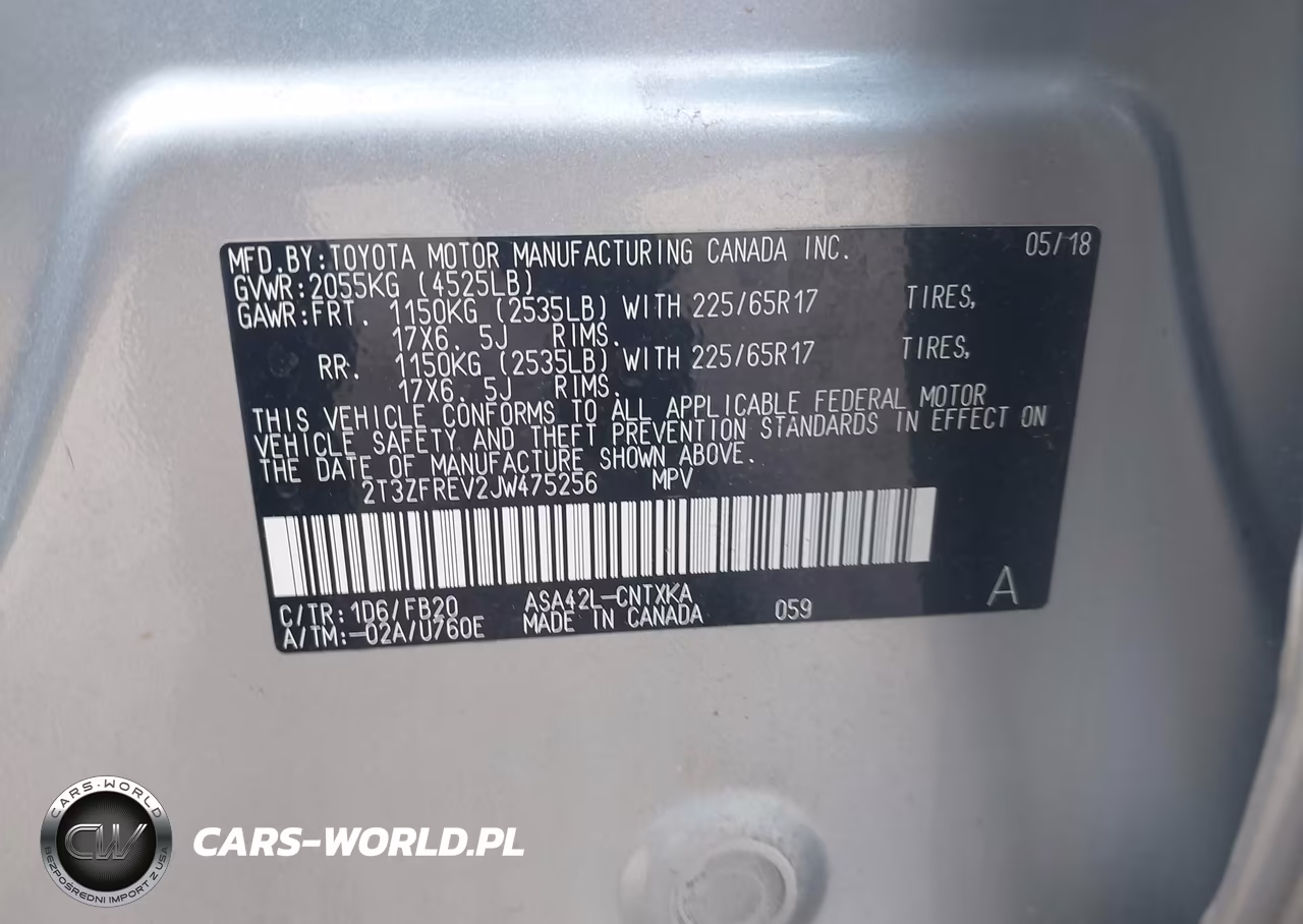 2018 Toyota Rav4 Le VIN:2T3ZFREV2JW475256 - 9