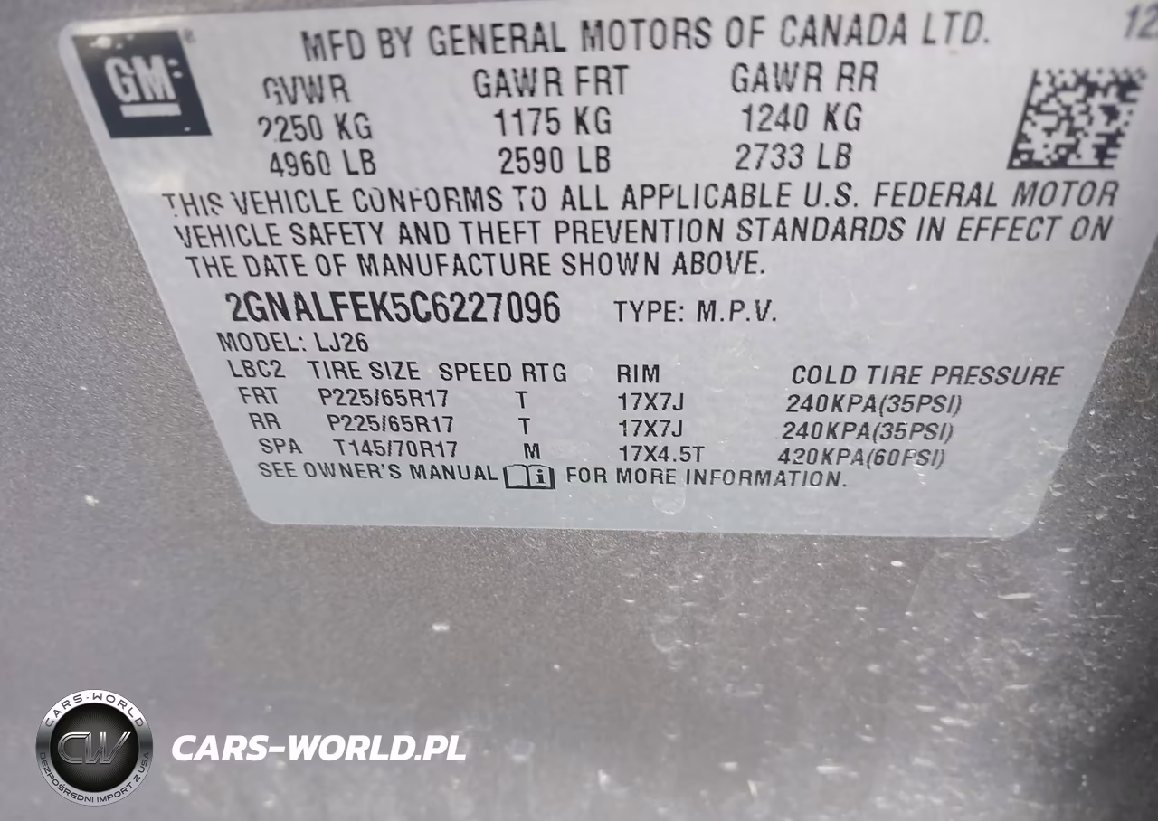 2012 Chevrolet Equinox Ltz VIN:2GNALFEK5C6227096 - 9