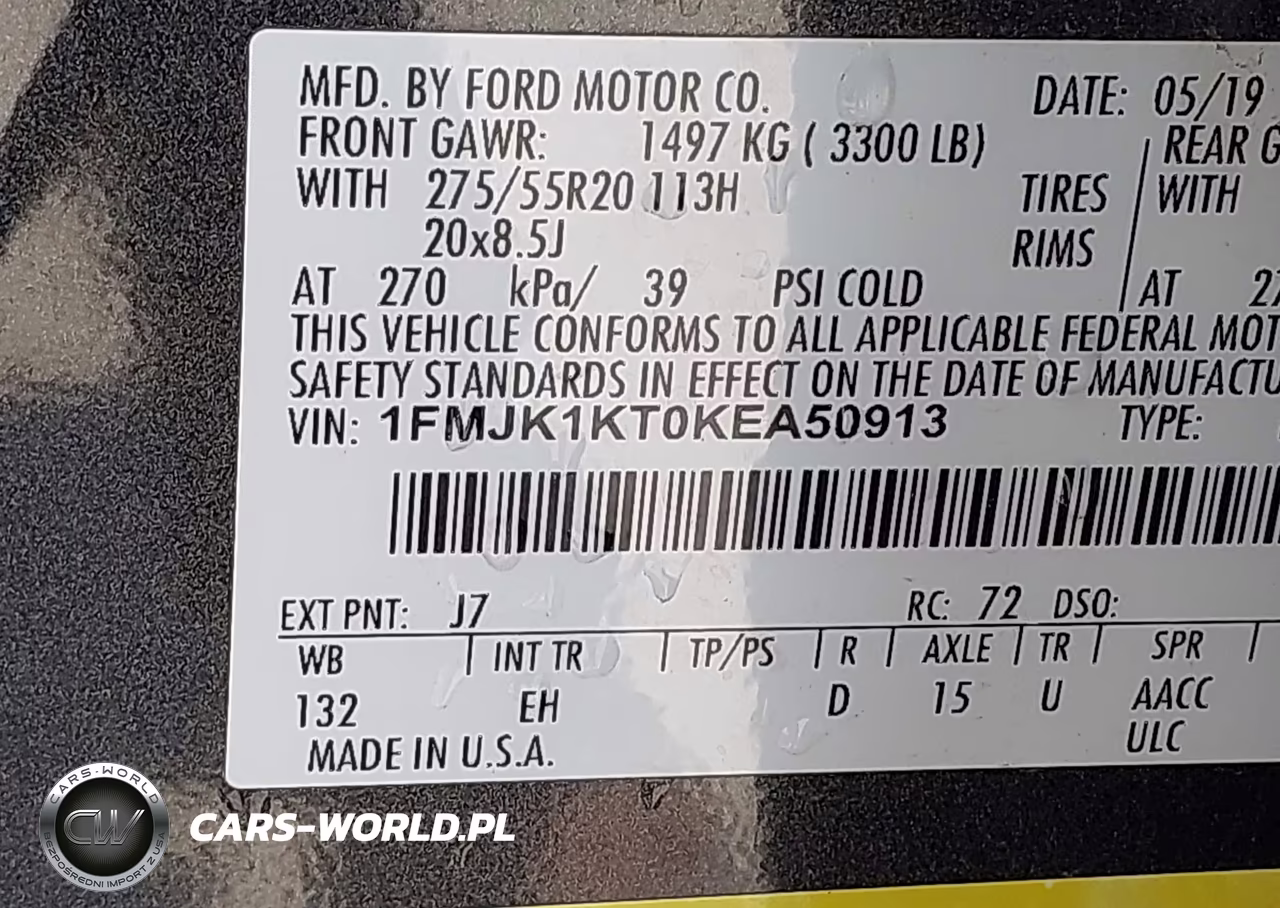2019 Ford Expedition Max Limited VIN:1FMJK1KT0KEA50913 - 9