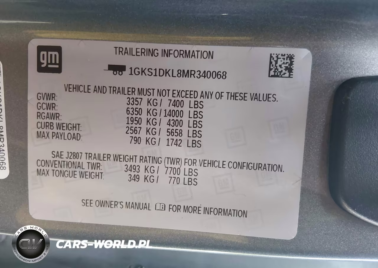 2021 GMC Yukon 2Wd Denali VIN:1GKS1DKL8MR340068 - 9