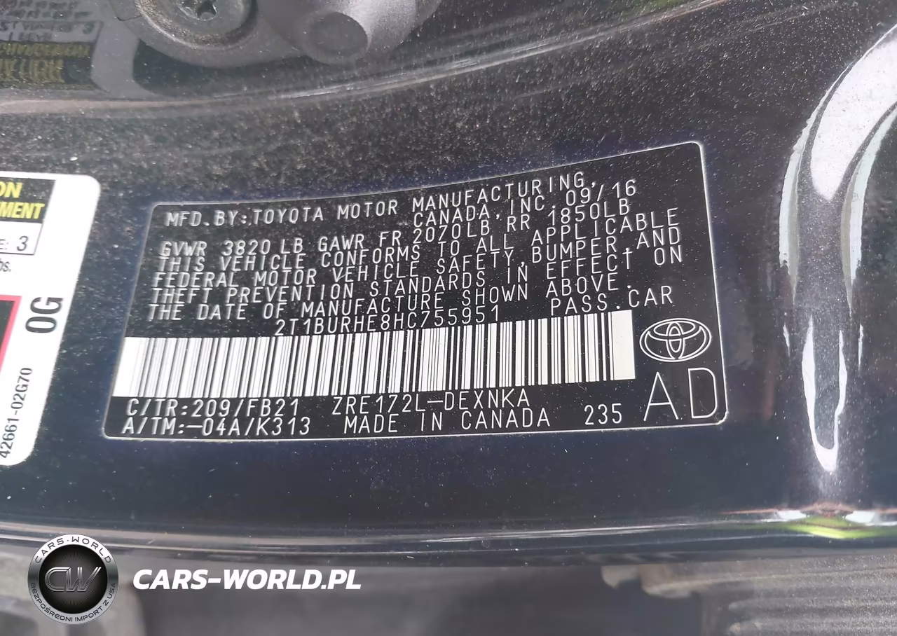 2017 Toyota Corolla L-Le-Se-Se Special Edition-Xle-Xse VIN:2T1BURHE8HC755951 - 9