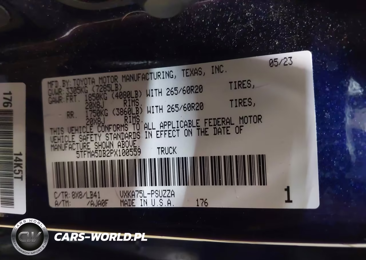 2023 Toyota Tundra 1794 Edition VIN:5TFMA5DB2PX100559 - 9