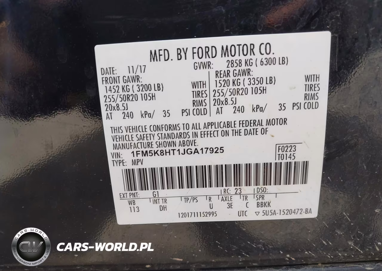2018 Ford Explorer Platinum VIN:1FM5K8HT1JGA17925 - 9