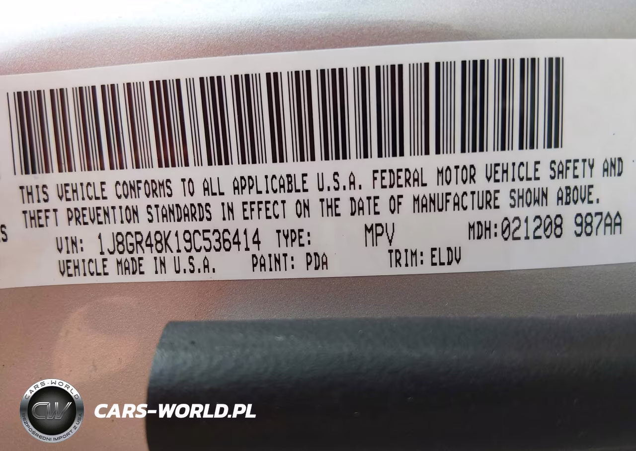 2009 Jeep Grand Cherokee Laredo VIN:1J8GR48K19C536414 - 9
