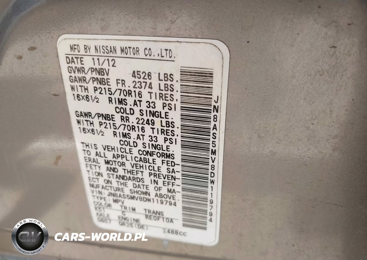 2013 Nissan Rogue S VIN:JN8AS5MV8DW119794 - 9