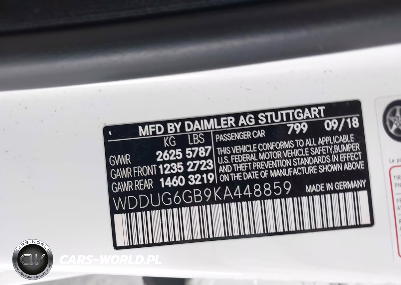 2019 Mercedes-Benz S 450 VIN:WDDUG6GB9KA448859 - 9