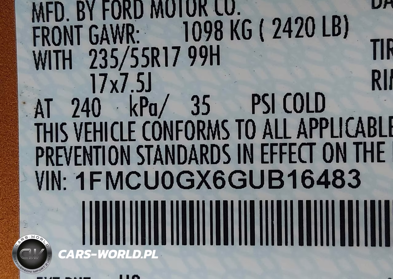 2016 Ford Escape Se VIN:1FMCU0GX6GUB16483 - 9