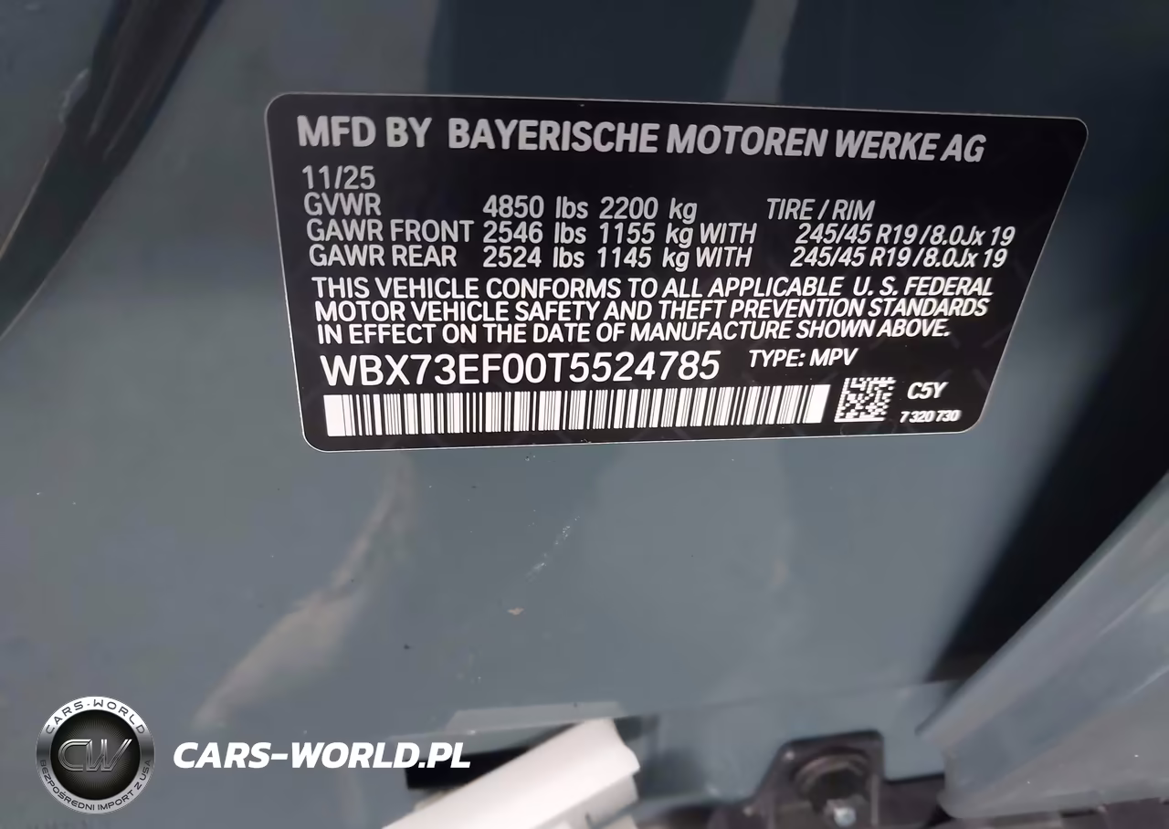 2026 BMW X1 xDrive28I VIN:WBX73EF00T5524785 - 9
