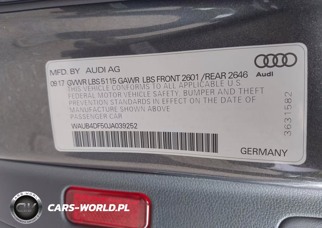 2018 Audi S5 3.0T Premium Plus VIN:WAUB4DF50JA039252 - 9