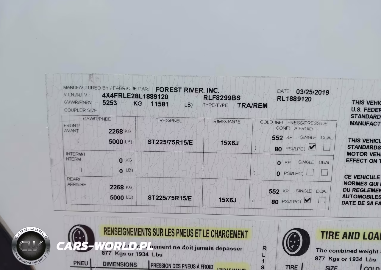 2020 Forest River Rockwood Signature 8299Sb 5Th Whl Travel Trailer VIN:4X4FRLE28L1889120 - 9